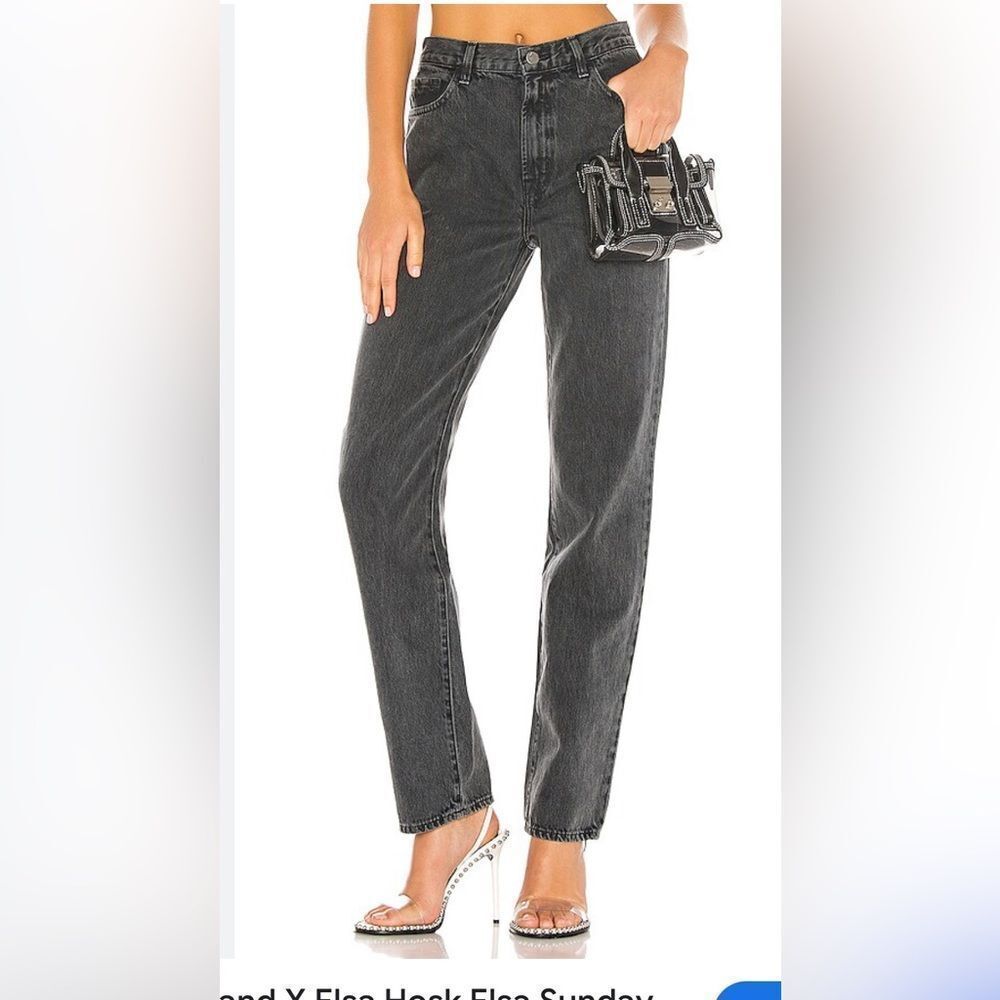 J Brand Women's Black Denim Jeans Sz 29 Raw Hem‎